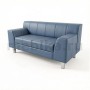 Лима Д2 Диван 2-х местный в синей экокоже
