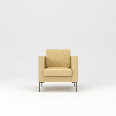 Мальта 1 (Бежевая экокожа) Кресло