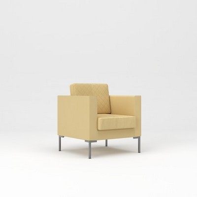 Мальта 1 (Бежевая экокожа) Кресло