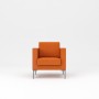 Мальта 1 (Оранжевая экокожа) Кресло