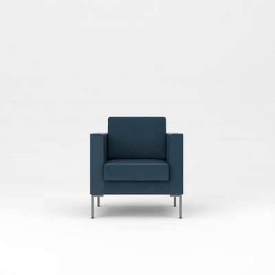 Мальта 1 (Синяя экокожа) Кресло