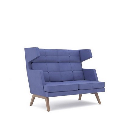 Марли 2 (Синяя ткань) Диван двухместный