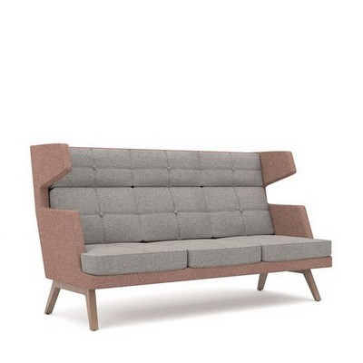 Марли 3 (Бежевая ткань) Диван трехместный