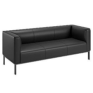 Мичиган MCH36530001 (Экокожа черная) Трехместный диван