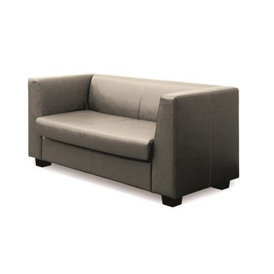 Миларго 2 (Серо-коричневая экокожа) Диван двухместный