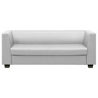 Миларго 3 (Белая экокожа) Диван трехместный