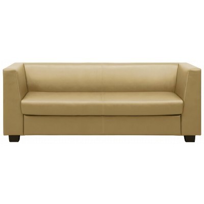 Миларго 3 (Бежевая экокожа) Диван трехместный