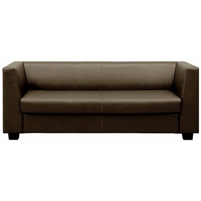 Миларго 3 (Коричневая экокожа) Диван трехместный