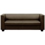 Миларго 3 (Коричневая экокожа) Диван трехместный