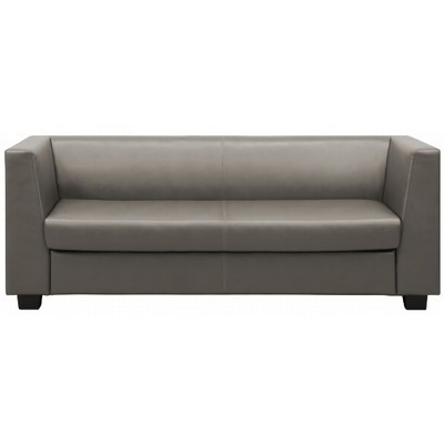 Миларго 3 (Серо-коричневая экокожа) Диван трехместный