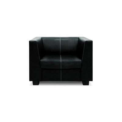 Миларго 1 (Черная экокожа) Кресло