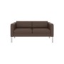 Модерн (коричневая экокожа) Диван двухместный