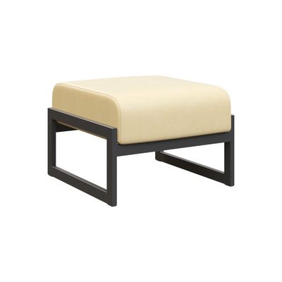 Module MD.B1 (Бежевая экокожа, черный каркас) Банкетка одноместная