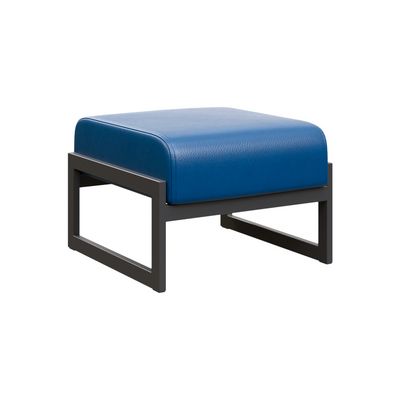 Module MD.B1 (Синяя экокожа, черный каркас) Банкетка одноместная