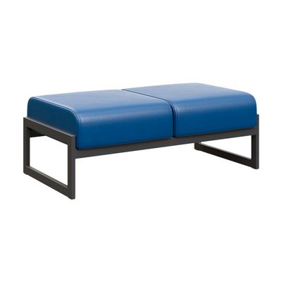 Module MD.B2 (Синяя экокожа, черный каркас) Банкетка двухместная