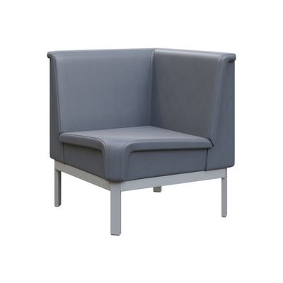 Module MD.U1 (Серая экокожа, серый каркас) Диван угловой