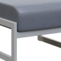 Module MD.B1 (Серая экокожа, серый каркас) Банкетка одноместная
