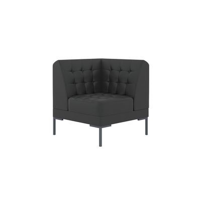 Нэкст (черная экокожа) Угловая часть