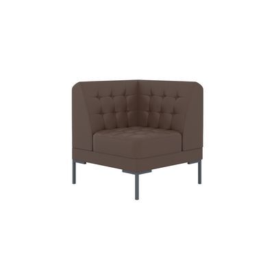 Нэкст (коричневая экокожа) Угловая часть