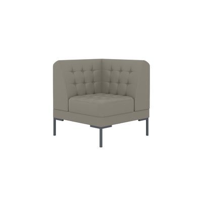 Нэкст (серая экокожа) Угловая часть