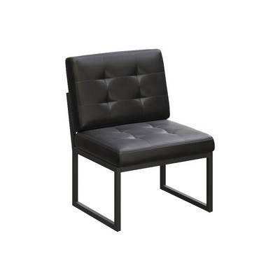 Next NLT.D-1 (Черная экокожа/Антрацит каркас) Диван одноместный