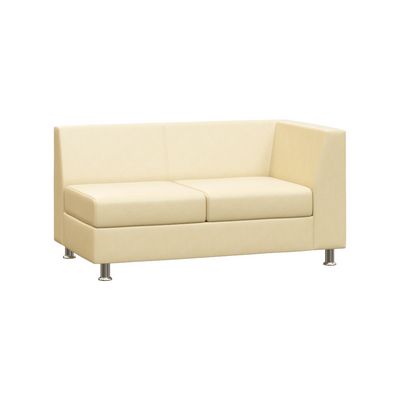 Prime PR.SP-2(L) (Бежевая экокожа) Секция с подлокотником двухместная левая