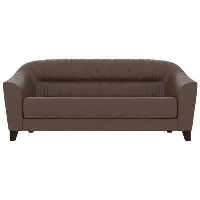 Райт Вуд (коричневая экокожа) Диван трехместный