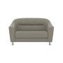 Райт (кварцево-серая экокожа) Диван двухместный