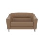 Райт (серо-бежевая экокожа) Диван двухместный