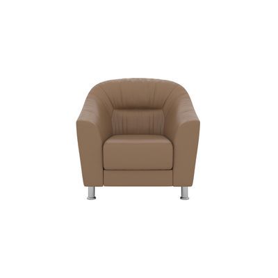 Райт (серо-бежевая экокожа) Кресло