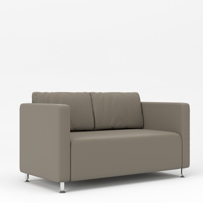 Робин (Серо-коричневая экокожа) Диван двухместный