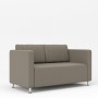 Робин (Серо-коричневая экокожа) Диван двухместный