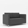 Робин (Темно-серая экокожа) Диван двухместный