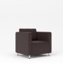 Робин (Темно-коричневая экокожа) Кресло