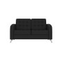 Рольф (черная экокожа) Диван двухместный