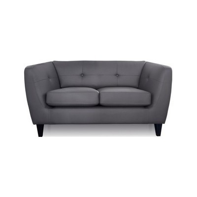 Roman 2 (Черная экокожа) Диван двухместный