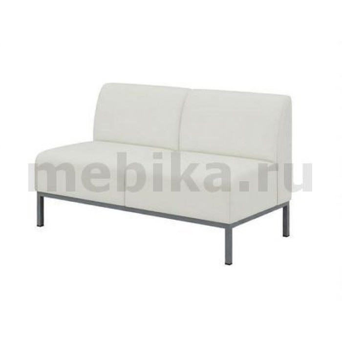 Сигма лайт Д2 Диван 2-х местный в белой экокоже