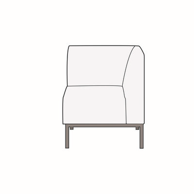 Сигма лайт У90 (Красная экокожа) Модуль угловой