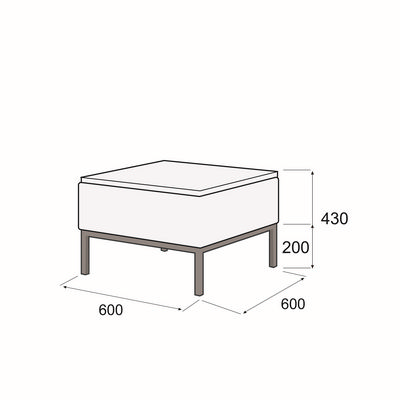 Сигма лайт Ст (Красная экокожа) Столик