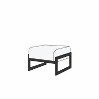 Сигма-люкс Пуф (Черная экокожа) Пуф