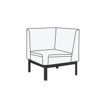 Сигма-люкс У90 (Бежевая экокожа) Модуль угловой