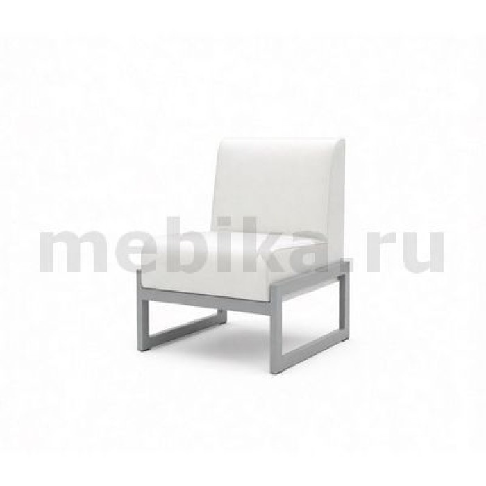 Сигма Кр Кресло в белой экокоже