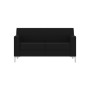 Смарт (черная экокожа) Диван двухместный