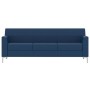 Смарт (синяя экокожа) Диван трехместный