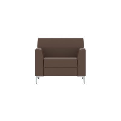 Смарт (коричневая экокожа) Кресло