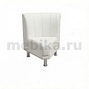 Снейк У 60 (Белая экокожа) Модуль угловой 
60 внутренний