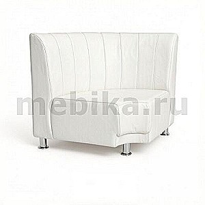 Снейк У 90 (Белая экокожа) Модуль угловой 
90 внутренний