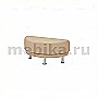 Снейк 2Пуф Пуф 2-х местный в бежевой экокоже