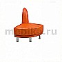 Снейк У 270 Модуль угловой 
90 внешний в оранжевой экокоже