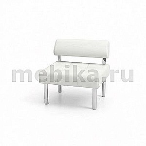 Спринт 1С (Белая экокожа) Модуль 1-номест. без подлок-ков
